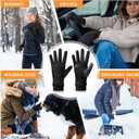 Winter Gloves Women with Touchscreen Fingers,Gloves for Women Water-Resistant with Anti-Slip Leather