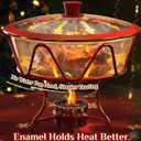 Chafing Dishes for Buffet 4 Pack, [Enameled, Redefined] Food Warmers for Parties Buffet [Water-Free Heating Design] 7QT Chafing Dish Buffet Set, Buffet Servers and Warmers for Any Party