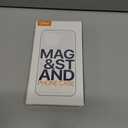 QTlier for iPhone 16 Case, 360 Rotatable Ring Stand, Raised Camera Frame, Shockproof Case Compatible with MagSafe, Case for iPhone 16, Translucent Avocado Green