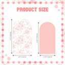 Tegeme 2 Set Pink Floral Arch Cover 7.2ft 6.6ft Party Stretchy Backdrop Cover for Wedding Birthday Tea Party Bridal Showers, Baby Showers Ceremony Banquet Decor