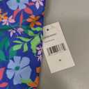 Lands' End Girls' UPF 50+ Swim Bikini Bottom and Racerback Tankini Set, Dazzling Blue, Medium