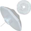 LINCO Lincostore Studio Lighting Jellyfish Umbrella Diffuser Soft Cloth (Pack of 2) for 33" Silver Photo Umbrella or 33" Gold Umbrella Photography 3302-2 (Umbrella not Included)