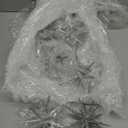 6 Inch Set of 8 Glitter Large Star Hanging Ornaments Christmas Tree Decorations Plastic Festive Embellishments Pendant, Shiny Holiday Decor (Silver)