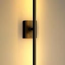 Yurnero Battery Operated Wall Sconces Set of Two - Rechargeable Wireless Wall Lights with Remote 3000K-6000K LED Wall Light Fixtures for Bedroom, Living Room, Hallway (28.5in, Black)