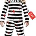 Morph Prisoner Costume Kids, Zombie Costume For Kids, Zombie Costumes For Boys, Jail Outfit, Halloween Costumes For Boys (12-14 Years)
