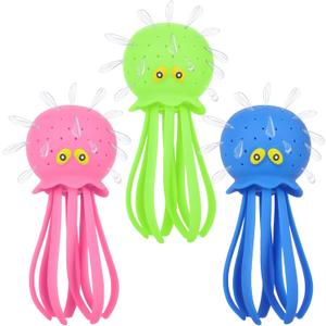 Octopus Water Pool Toys for Toddlers Water Bombs Splash Balls for Kids Summer Bath Swimming (Octopus3PCS)