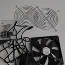 Wathai 140mm x 25mm Computer Fan with AC Plug 110V 120V 220V 240V Variable Speed Controller for DIY Biltong Box Reptile Aquarium Receiver DVR PlayStation Xbox Cabinet Ventilation Cooling