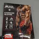 MhIL Workout Gloves for Men  Comfortable Gym Gloves for Men with Enhanced Grip for Safety and Hand Protection  Weight Lifting Protection with Wrist Wraps Support for Performance Boost and Style (Small: 6.3 - 7.4, Black and Grey)