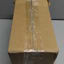 MyGift Modern Black Ceramic Small Plant Pot, Decorative Square Flower Succulent Planter, Set of 2