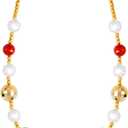 JOYIN Christmas LED Jumbo Bead Necklaces, Xmas Necklaces with Light Up Jumbo Beads in 3 Lighting Modes, Christmas Bulb Necklace for Xmas New Year Accessory for Adult Women Men Family Party