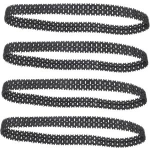 TOYANDONA 4pcs Rubber Tank Tracks for DIY Robot Models Replacement Tracks for Remote Control Tank Toys Traction Various Terrains for Projects