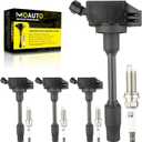 Set of 4 Ignition Coils Pack UF849 90919-A2010 & 4 PCS Iridium Spark Plugs Compatible with Lexus ES300h UX250h Toyota Avalon Camry Highlander RAV4 Prime Sienna Venza 2.5L L4