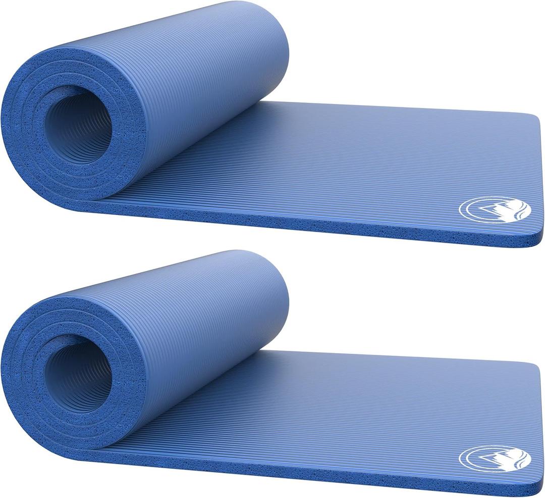 Foam Sleeping Pad for Camping - 1.25-Inch-Thick Waterproof Sleep Pad with Carry Straps for Cots, Tents, or Sleepovers by Wakeman Outdoors (Black)