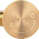 2 Piece Heavy Duty Brass Instrument Replacement Control Needle Valve 1/4" Npt Male X 1/4" Npt Male Connection