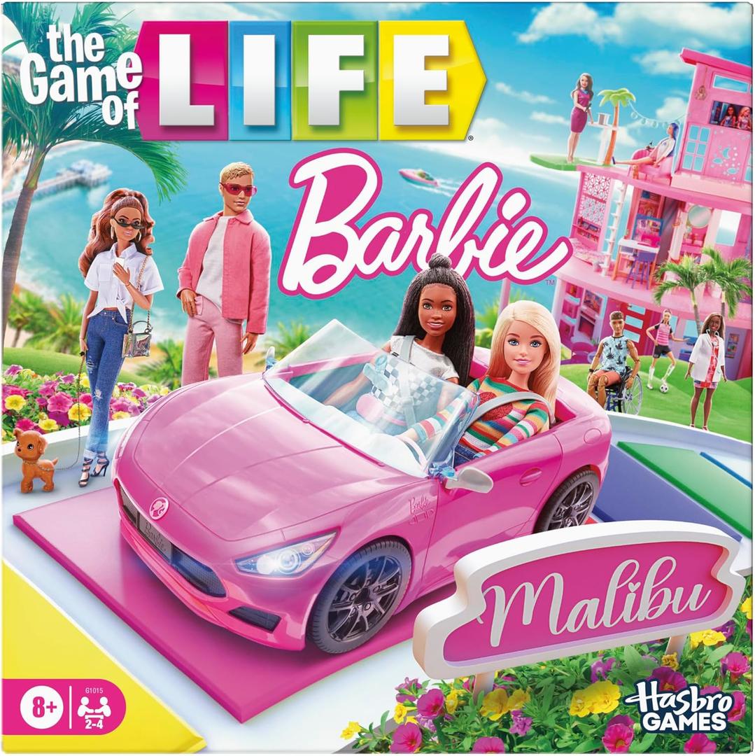 Hasbro Games The Game of Life: Barbie Edition Board Game | Ages 8+ | 2 to 4 Players | Fun Family Games for Kids and Adults | Kids Gifts