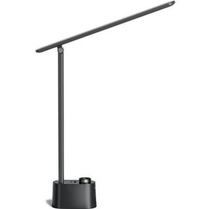 Honeywell Sunturalux LED Desk Lamp with USB Charging Ports HWT-H01 - Stepless Dimmable Eye Caring Desk Light for Home Office Bedroom Bedside College Dorm, Foldable Table Lamp Reading Lamp Black