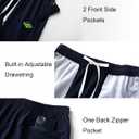 Vcansion 2 Pack Men's Outdoor Lightweight Hiking Shorts Quick Dry Sports Casual Running Shorts with Pockets (XXXL)