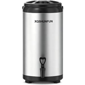 Insulated Beverage Dispenser - 75 Cup Hot & Cold Coffee Urn for Catering - 12L/3.2 Gal Stainless Steel Drink Server with Spigot for Tea, Water, Juice, Parties