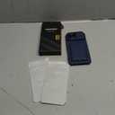 SSLOTSCASE for iPhone 17 Pro Max Case with 2X Privacy Screen Protector, Card Holder & Kickstand & Slide Camera Cover & Camera Stand, Multi-Functional Wallet Phone Cover for iPhone 17 Pro Max, Blue