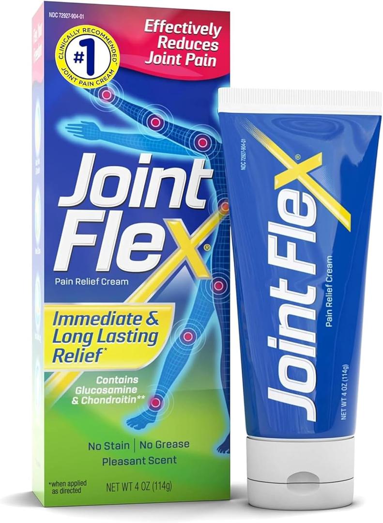 JointFlex Pain Relief Cream, Arthritis Pain Relief, Joint Pain Relief, 4 Ounce Tube