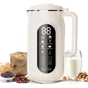 10in1 Nut Milk Maker Machine, 42oz Automatic Nut Milk Maker with LED Touch Screen, SelfCleaning, 12H Delay Start, Keep Warm, Automatic for Soy/Oat/Almond Milk, Juice,Coconut,Plant Base & Boil Water