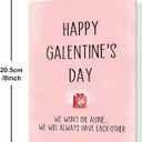 4 x Happy Galentines Day Card for Best Friend, Funny Galentine's Day Card Gifts for Bestie, Female Friend, Gal Pal (QQ-156)