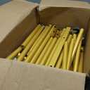 Calmootey Double Rod Clothing Garment Rack,Rolling Hanging Clothes Rack,Portable Clothes Organizer for Bedroom,Living Room,Clothing Store, Gold