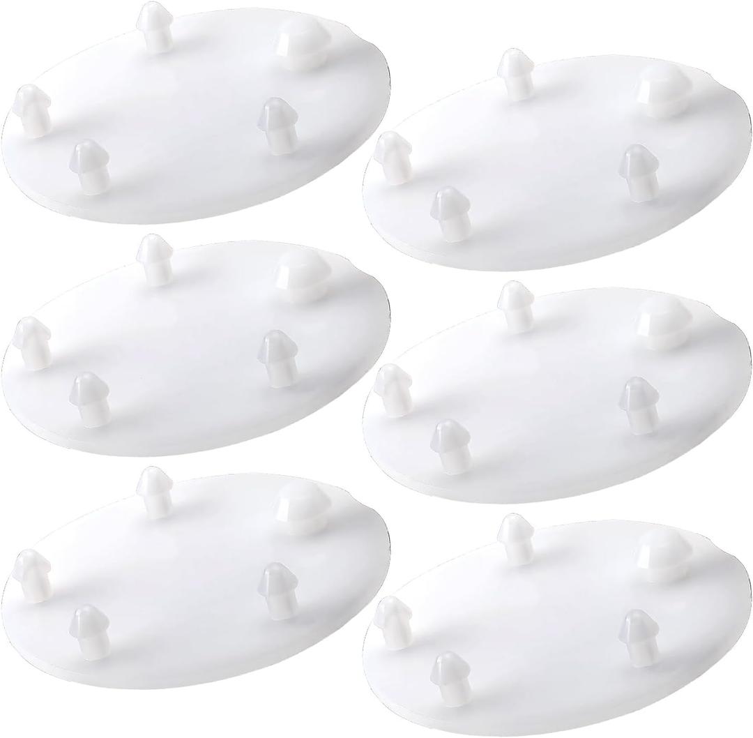 6-Pack Silicone Flapper Seal Compatible with American Standard VorMax Toilet Tank, Replacement for 7381424-100.0070A, 3-Inch Toilet Tank Gasket Seal to Fix Leaks and Phantom Flushing