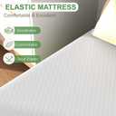 FDW | 5 Inch Twin Mattress | Medium Firm | Gel Memory Foam Mattress | White | Bed in a Box, CertiPUR-US Certified | Pressure Relief, Cooling Ventilated Foam | Washable Removable Cover