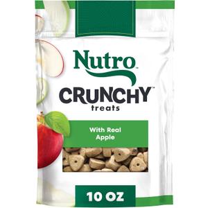 2 x Nutro Crunchy Dog Treats with Real Apple, 10 oz.Bag
