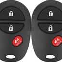 Key Fob Replacement for 2008-2013 Toyota Highlander/ 08-18 Sequoia/ 04-17 Sienna/ 05-16 Tacoma/ 07-18 Tundra Car Keyless Entry Remote Control,GQ43VT20T,3 Buttons,2Pcs