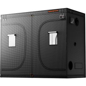 Spider Farmer 8x4 Grow Tent, 96"x48"x80", with Hook for Controller, 1680D Thicken Mylar Canvas, Enlarged View Window, Waterproof Floor Tray for Indoor Hydroponic Growing for SF4000, SE5000, G5000