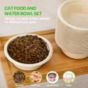 Disposable Cat Food Bowls 50 Pack Paper Cat Bowls 12 Oz/2 Cup Travel Feeding Bowl for Small Dog Kittens Puppies, Wet and Dry Food