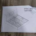 AMERLIFE Queen Size Bed Frame Wooden Platform Bed with 51.2 LED Storage Bookcase Headboard, 4 Storage Drawers & Charging StationNo Box Spring NeededNoise FreeRustic Grey