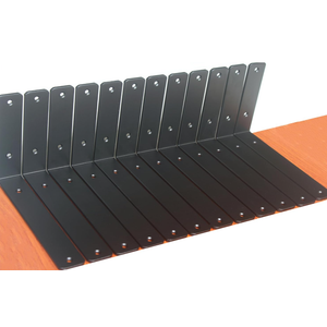 12 Pack - L 9" x H 6" x W1.5, 5mm Thick Black L Shelf Bracket, Iron Shelf Brackets, Metal Shelf Brackets, Floating Shelf, Shelf Supports with Screws 