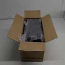 YBING Railing Planter Boxes 6 PCS Black Rectangle Railing Flower Box with Adjustable Bracket Window Deck Hanging Planters Boxes for Outdoor Patio