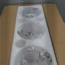 Farmhouse Kitchen Island Lighting, Black 3-Light Island Light for Kitchen, Adjustable Dining Room Light Fixture Over Table, Linear Chandelier Pendant Lighting with Clear Glass for Living Room Sink