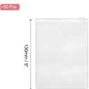 PATIKIL PVC Jewelry Bags, 50 Pcs 5" x 3.5" Jewelry Pouches Clear Zipper Bags Anti Oxidation Self Sealing Small Bags for Earrings Necklace Bracelets Storage Travel Business