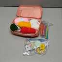 Aeelike Crochet Kit for Beginners Adults, Crochet Kits Include Yarn, 59pcs Crochet Starter Kit for Beginners,Ergonomic Crochet Hooks 2.0-6.0 mm, Lace Steel Needles 0.6-1.9 mm (pink cat)