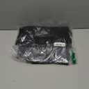 Flamingals Straight Wide Leg Jeans for Women Mid Waisted Casual Raw Hem Denim Capris Pants with Pockets (3X-Large, Black)