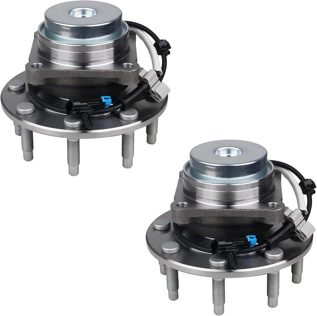 PAROD 2PCS 515059 Front Wheel Hub Bearing Assembly Fit for Chevy Express 2500 3500 2003-2017, Express 4500 2009-2015, GMC Savana 2500 3500 2003-2017, 4500 2009-2015,w/ABS