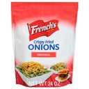 French's Original Crispy Fried Onions, 24 oz - One 24 Ounce Bag of Crunchy Fried Onions to Sprinkle on Salads, Potatoes, Chicken, Burgers and Green Bean Casseroles, Best Used By, JUN 01/ 2027