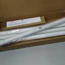 Heavy Duty Curtain Rods for Windows 66 to 120 Inch, 1 Inch Adjustable White Curtain Rod Set with Easy Installation and Modern Design (A1,White,30-120")