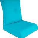 High Back Outdoor Chair Cushions for Patio Furniture,25x25x5 Replacement Couch Cushion Set for Wicker Glider Rocking Chairs Loveseat Sectional Sofa,Out Door Chair Pad Weather Fade Resistant,Teal Blue