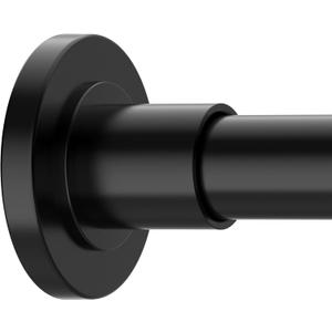 GXOACKJ Black Shower Curtain Rods - 31-68 Inch Spring Tension Shower Rods for Bathroom, Adjustable, No Drilling, No Rust, Stainless Steel
