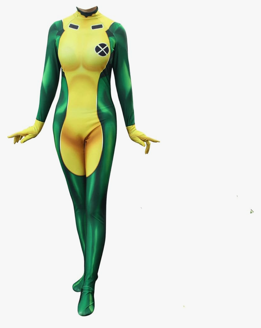 Superhero Cosplay Costume for Womens Halloween Full Set Bodysuits Zentai 3D Style Jumpsuit