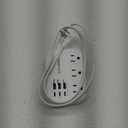 6 USB Power Strip- Travel Power Strip with 3 Outlets and 6 USB(3 USB C) 24W/4.8A Charging Ports for iPhone 15, 3 FT Small Extension Cord, Slim Flat Plug for Cruise Ship Essential, Office Dorm, White.