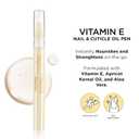 2 x Sally Hansen Vitamin E Nail & Cuticle Treatment Pen | Hydrates and Conditions Dry Nails | Nourishing Formula with Apricot Oil | Smooth, Healthy-Looking Nails | Easy, Mess-Free Nail Care on the Go