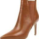 JOY IN LOVE Women's Ankle Boots Middle Heel Pointed Toe Stiletto Boots (8)