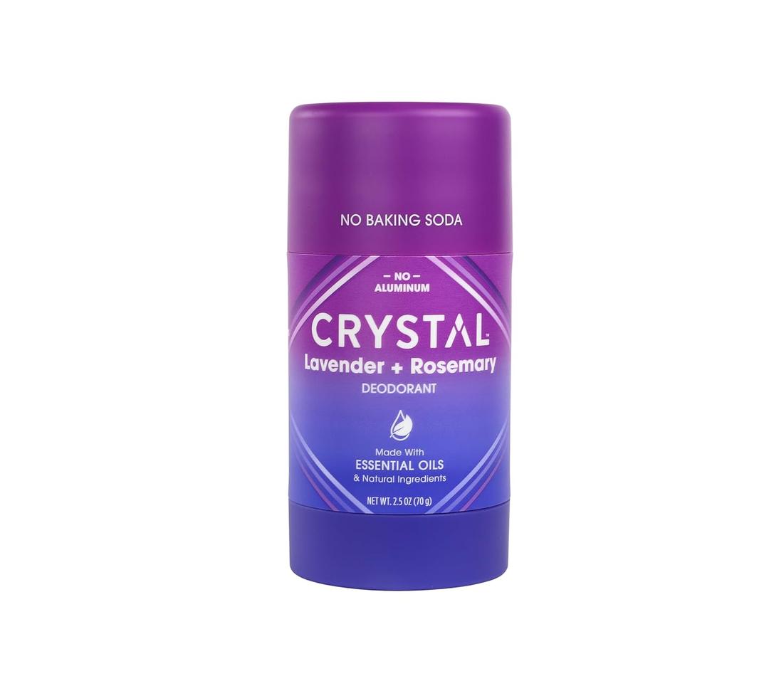 Crystal Magnesium Solid Stick Natural Deodorant, Non-Irritating Aluminum Free Deodorant for Men or Women, Safely and Effectively Fights Odor, Lavender + Rosemary, 2.5 oz (2.5 Ounce (Pack of 1))